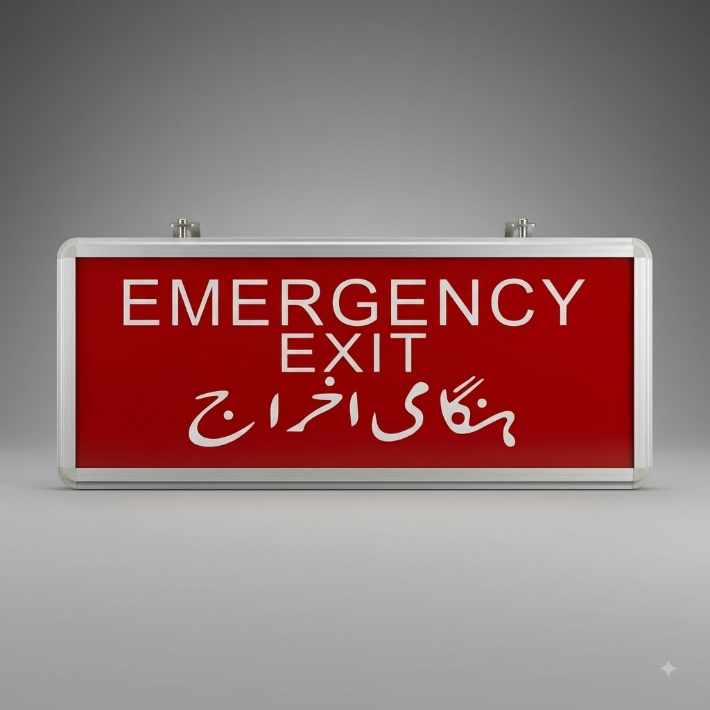 Emergency Exit Light RED